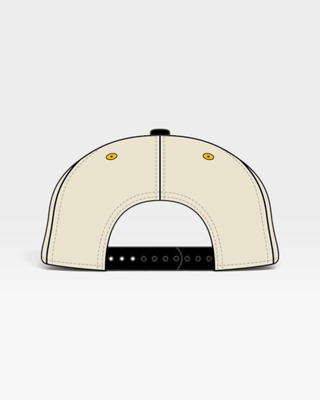 Southern California Snapback - The Trojan (Cream/Black) - Shells Vintage Hat Co.