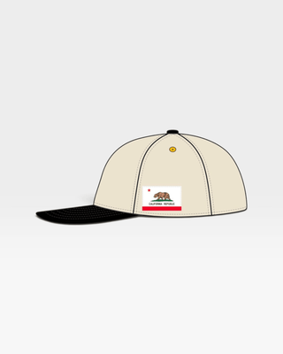 Southern California Snapback - The Trojan (Cream/Black) - Shells Vintage Hat Co.