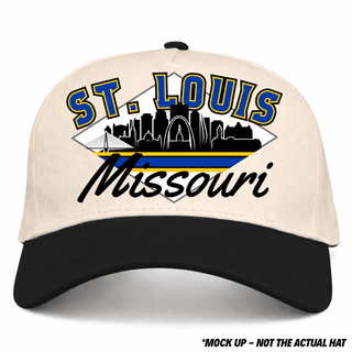 St. Louis Snapback - The Hull (Cream/Black) - Shells Vintage Hat Co.