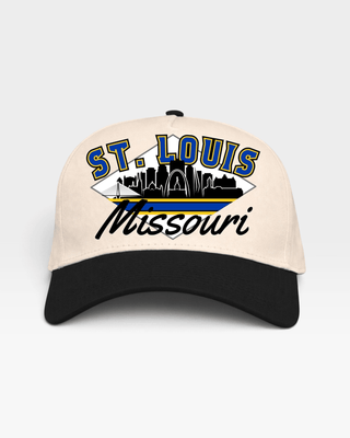 St. Louis Snapback - The Hull (Cream/Black) - Shells Vintage Hat Co.