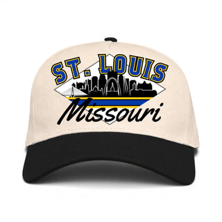 St. Louis Snapback - The Hull (Cream/Black) - Shells Vintage Hat Co.