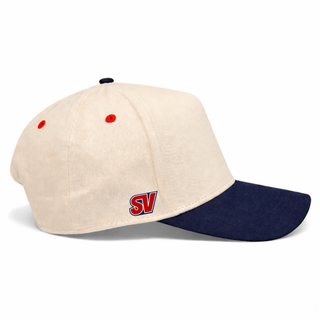 St. Louis Snapback - The Pujols (Cream/Navy) - Shells Vintage Hat Co.