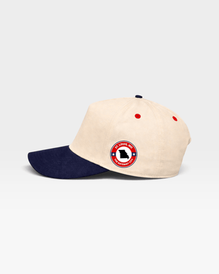 St. Louis Snapback - The Pujols (Cream/Navy) - Shells Vintage Hat Co.
