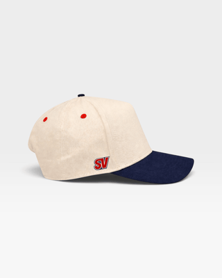 St. Louis Snapback - The Pujols (Cream/Navy) - Shells Vintage Hat Co.