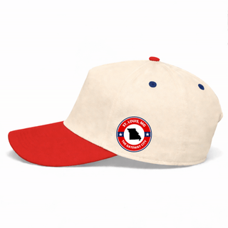 St. Louis Snapback - The Pujols (Cream/Red) - Shells Vintage Hat Co.