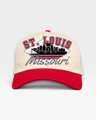 St. Louis Snapback - The Pujols (Cream/Red) - Shells Vintage Hat Co.