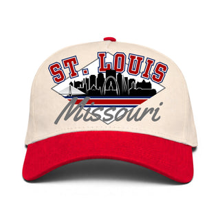 St. Louis Snapback - The Pujols (Cream/Red) - Shells Vintage Hat Co.