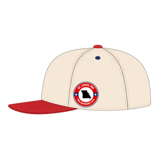 St. Louis Snapback - The Pujols (Cream/Red) - Shells Vintage Hat Co.
