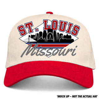 St. Louis Snapback - The Pujols (Cream/Red) - Shells Vintage Hat Co.