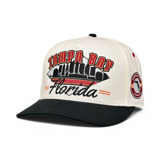 Tampa Bay Snapback - The Sapp (Cream/Black) - Shells Vintage Hat Co.