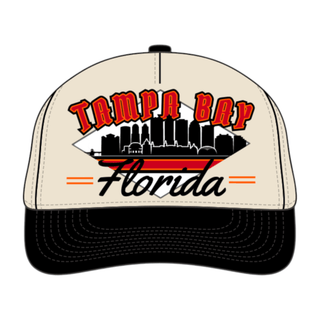 Tampa Bay Snapback - The Sapp (Cream/Black) - Shells Vintage Hat Co.