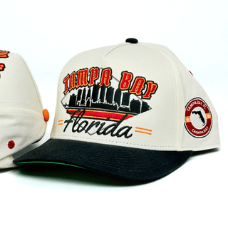 Tampa Bay Snapback - The Sapp (Cream/Black) - Shells Vintage Hat Co.