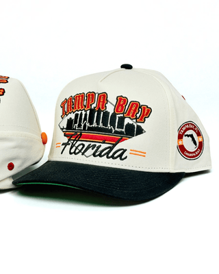 Tampa Bay Snapback - The Sapp (Cream/Black) - Shells Vintage Hat Co.