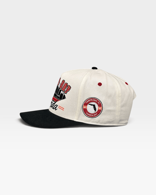 Tampa Bay Snapback - The Sapp (Cream/Black) - Shells Vintage Hat Co.