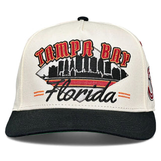 Tampa Bay Snapback - The Sapp (Cream/Black) - Shells Vintage Hat Co.