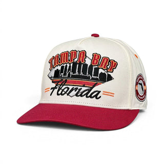 Tampa Bay Snapback - The Sapp (Cream/Red) - Shells Vintage Hat Co.