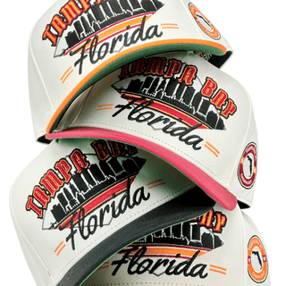 Tampa Bay Snapback - The Sapp (Cream/Red) - Shells Vintage Hat Co.