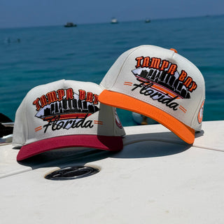 Tampa Bay Snapback - The Sapp (Cream/Red) - Shells Vintage Hat Co.
