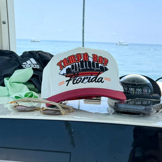 Tampa Bay Snapback - The Sapp (Cream/Red) - Shells Vintage Hat Co.