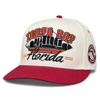 Tampa Bay Snapback - The Sapp (Cream/Red) - Shells Vintage Hat Co.
