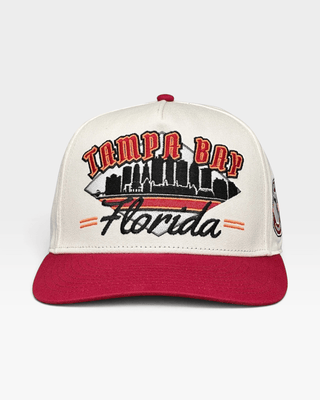 Tampa Bay Snapback - The Sapp (Cream/Red) - Shells Vintage Hat Co.