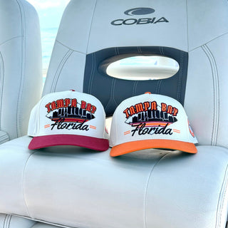 Tampa Bay Snapback - The Sapp (Cream/Red) - Shells Vintage Hat Co.