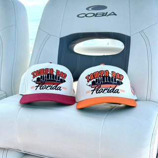 Tampa Bay Snapback - The Sapp (Cream/Red) - Shells Vintage Hat Co.