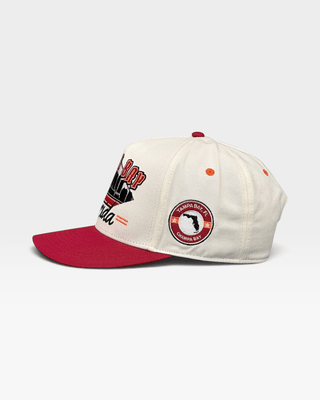 Tampa Bay Snapback - The Sapp (Cream/Red) - Shells Vintage Hat Co.