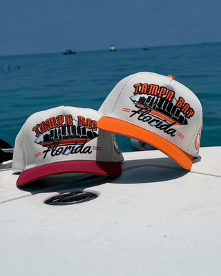 Tampa Bay Snapback - The Sapp (Cream/Red) - Shells Vintage Hat Co.