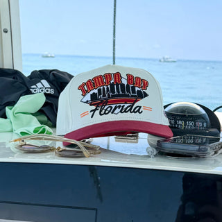 Tampa Bay Snapback - The Sapp (Cream/Red) - Shells Vintage Hat Co.