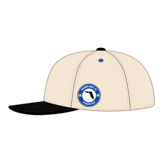 Tampa Bay Snapback - The St. Louis (Cream/Black) - Shells Vintage Hat Co.