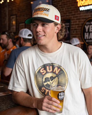 Tennessee Snapback - The Neyland (Cream/Black) - Shells Vintage Hat Co.