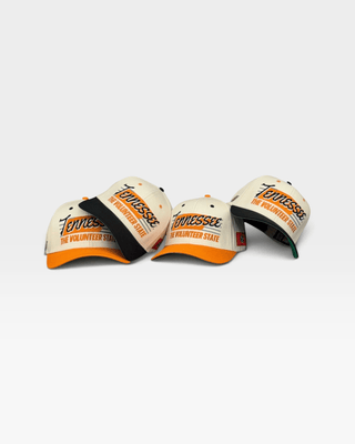 Tennessee Snapback - The Neyland (Cream/Orange) - Shells Vintage Hat Co.