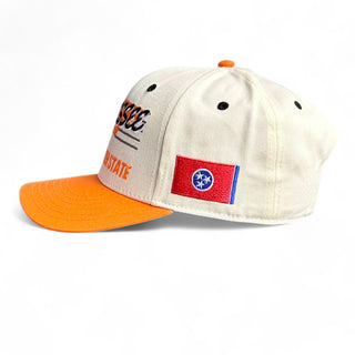 Tennessee Snapback - The Neyland (Cream/Orange) - Shells Vintage Hat Co.