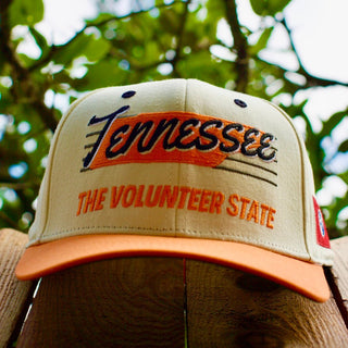 Tennessee Snapback - The Neyland (Cream/Orange) - Shells Vintage Hat Co.
