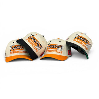 Tennessee Snapback - The Neyland (Cream/Orange) - Shells Vintage Hat Co.