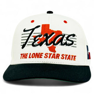 Texas Snapback - The Longhorn (Cream/Black) - Shells Vintage Hat Co.