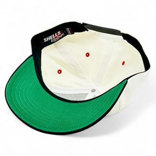 Texas Snapback - The Longhorn (Cream/Black) - Shells Vintage Hat Co.