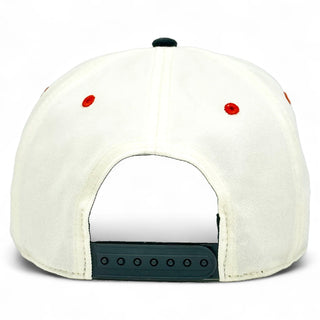 Texas Snapback - The Longhorn (Cream/Black) - Shells Vintage Hat Co.