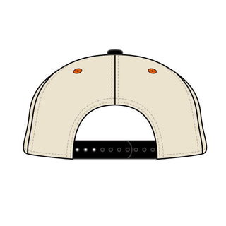 Texas Snapback - The Longhorn (Cream/Black) - Shells Vintage Hat Co.