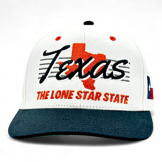 Texas Snapback - The Longhorn (Cream/Black) - Shells Vintage Hat Co.