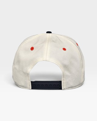 Texas Snapback - The Longhorn (Cream/Black) - Shells Vintage Hat Co.