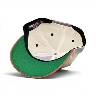 Texas Snapback - The Longhorn (Cream/Burnt Orange) - Shells Vintage Hat Co.