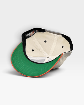 Texas Snapback - The Longhorn (Cream/Burnt Orange) - Shells Vintage Hat Co.
