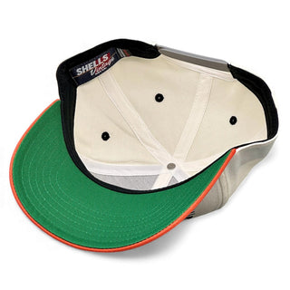 Texas Snapback - The Longhorn (Cream/Burnt Orange) - Shells Vintage Hat Co.