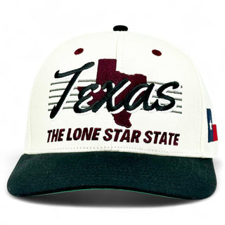 Texas Snapback - The Manziel (Cream/Black) - Shells Vintage Hat Co.