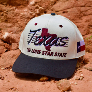 Texas Snapback - The Manziel (Cream/Black) - Shells Vintage Hat Co.