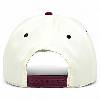 Texas Snapback - The Manziel (Cream/Maroon) - Shells Vintage Hat Co.