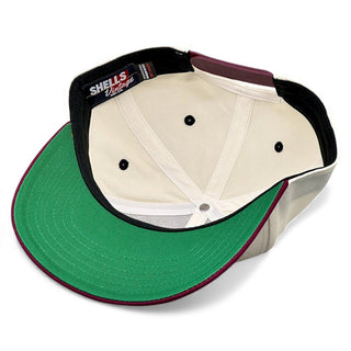 Texas Snapback - The Manziel (Cream/Maroon) - Shells Vintage Hat Co.