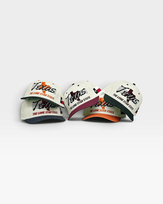 Texas Snapback - The Manziel (Cream/Maroon) - Shells Vintage Hat Co.